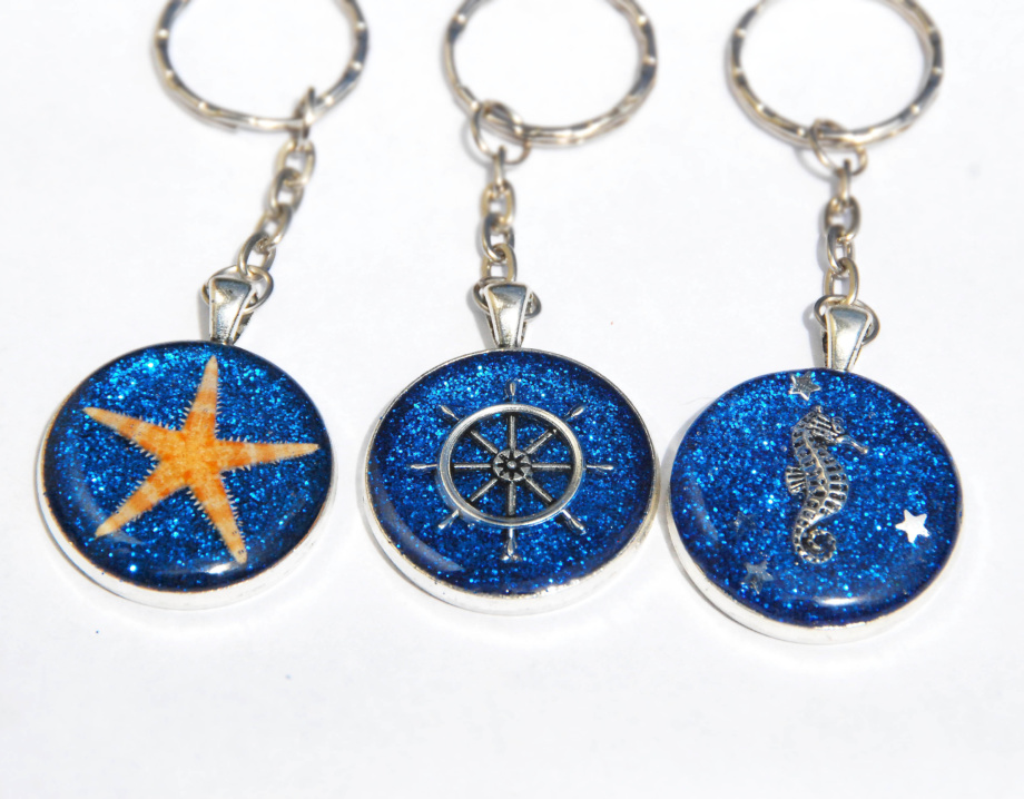 beach themed keychains