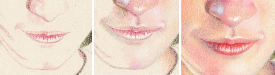 colored pencil portrait drawing tutorial