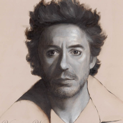 robert downey jr painting
