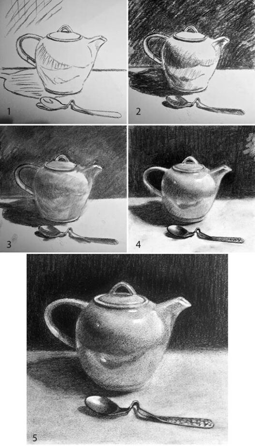 How to Draw an Eraser, Step By Step Pencil Shading Tutorial for Beginners, Still Life Study