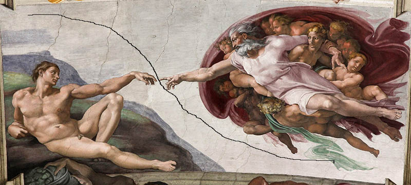 Adam's Creation, Sistine Chapel_ceiling'_by_Michelangelo 