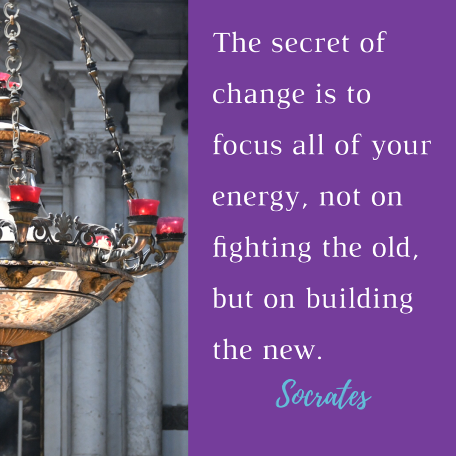 The secret of change Socrates quote