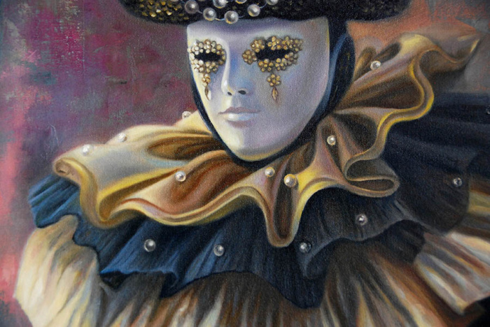 masks, venetian masks carnival painting