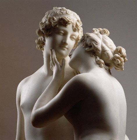 Canova, Venus and Adonis, sculpture detail