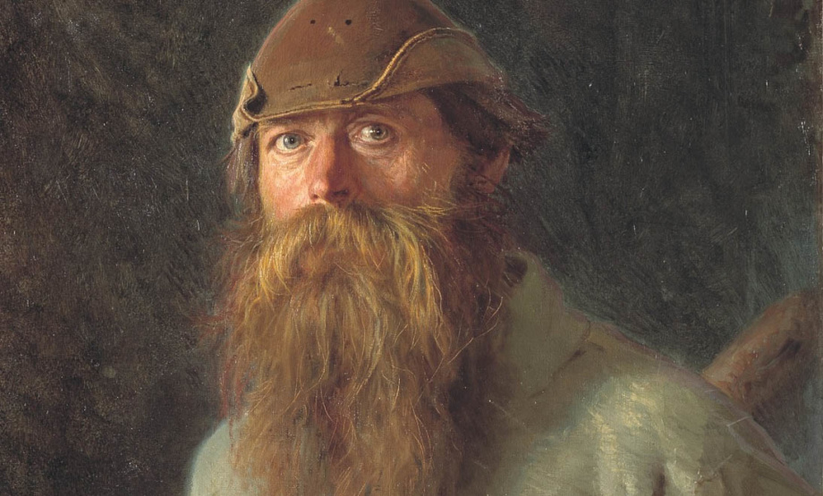 Kramskoy_forest ranger close up , russian painting