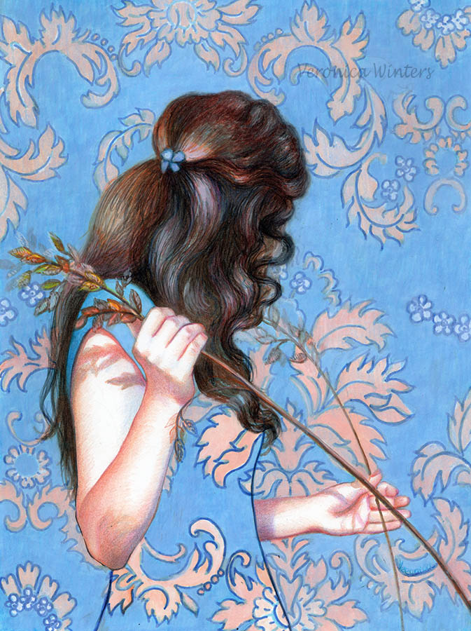 colored pencil drawing, figurative painting veronica winters