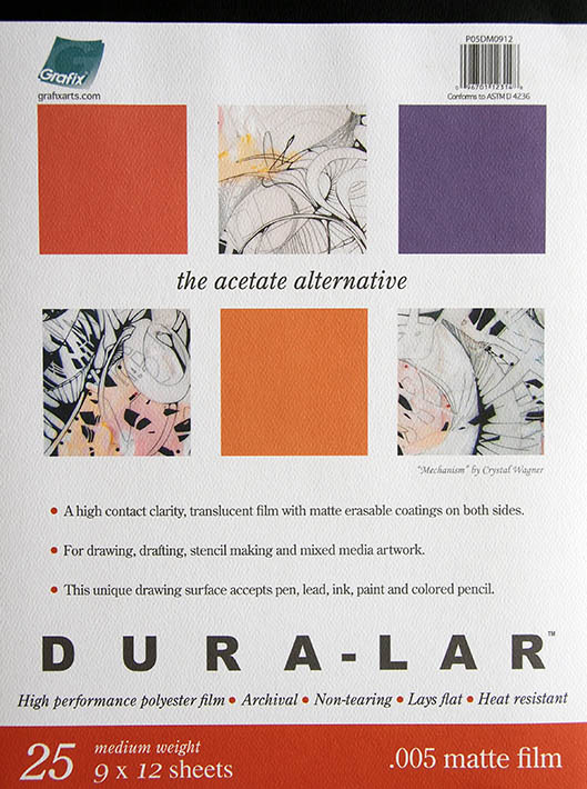 Grafix Dura-Bright Pad Opaque White 9x12 (12 Sheets)