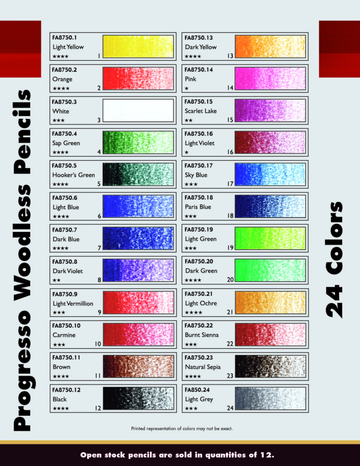 How To Make A Colored Pencil Color Chart