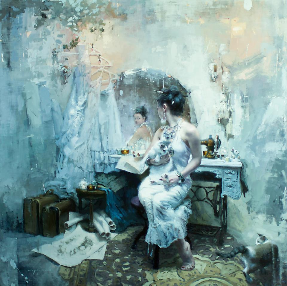 jeremy mann abandoned dream, contemporary figurative painting