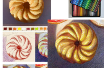 How to draw textures in colored pencil realistically