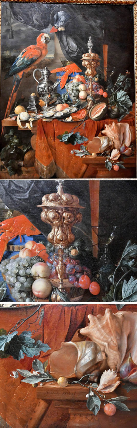 The Ringling museum of art, De Heem, "Still life with parrots" 