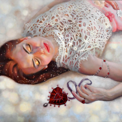 romantic paintings of women by veronica winters