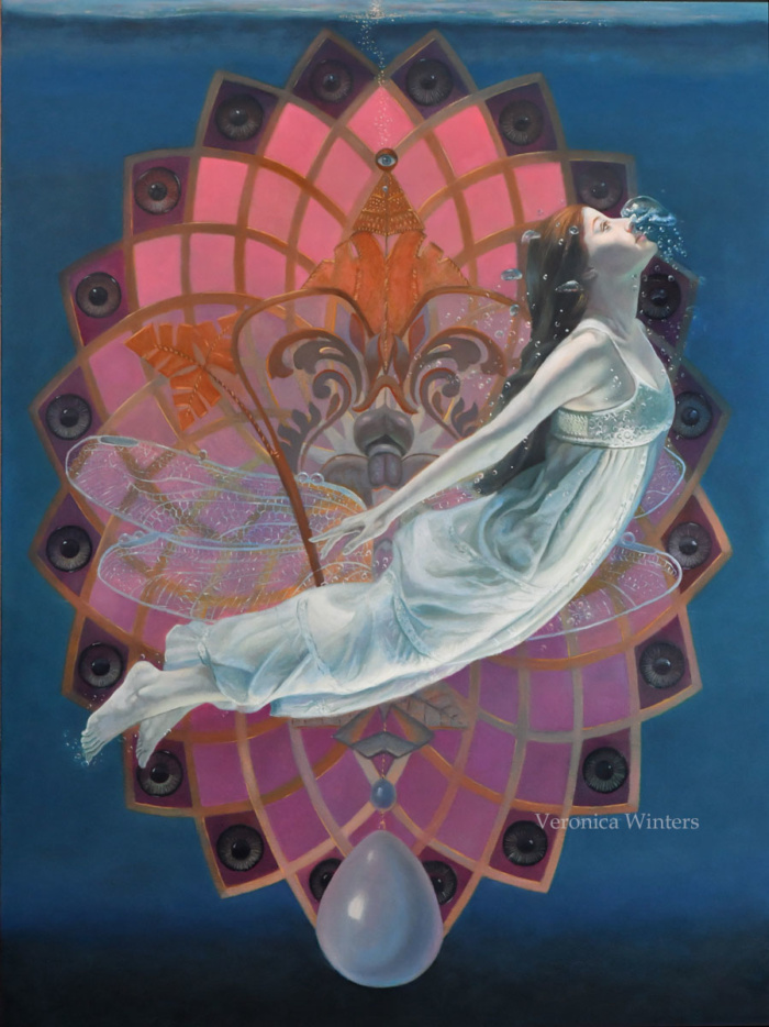 flight, romantic paintings of women and visionary art gallery