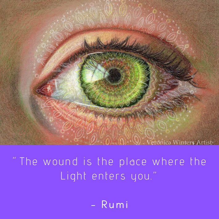 Rumi Quote_healing_veronica winters art