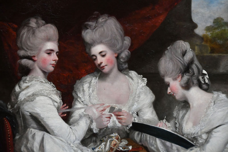 Sir Joshua Reynolds The Ladies Waldegrave 1780_detail_scottish national gallery