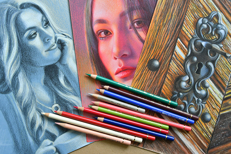 veronica winters colored pencil art-polychromos review