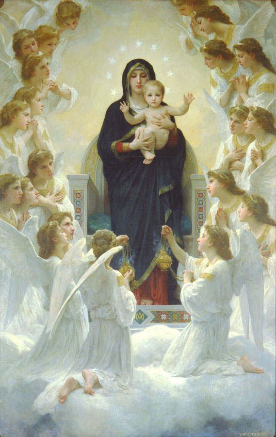 William-Adolphe_Bouguereau_The_Virgin_With_Angels 