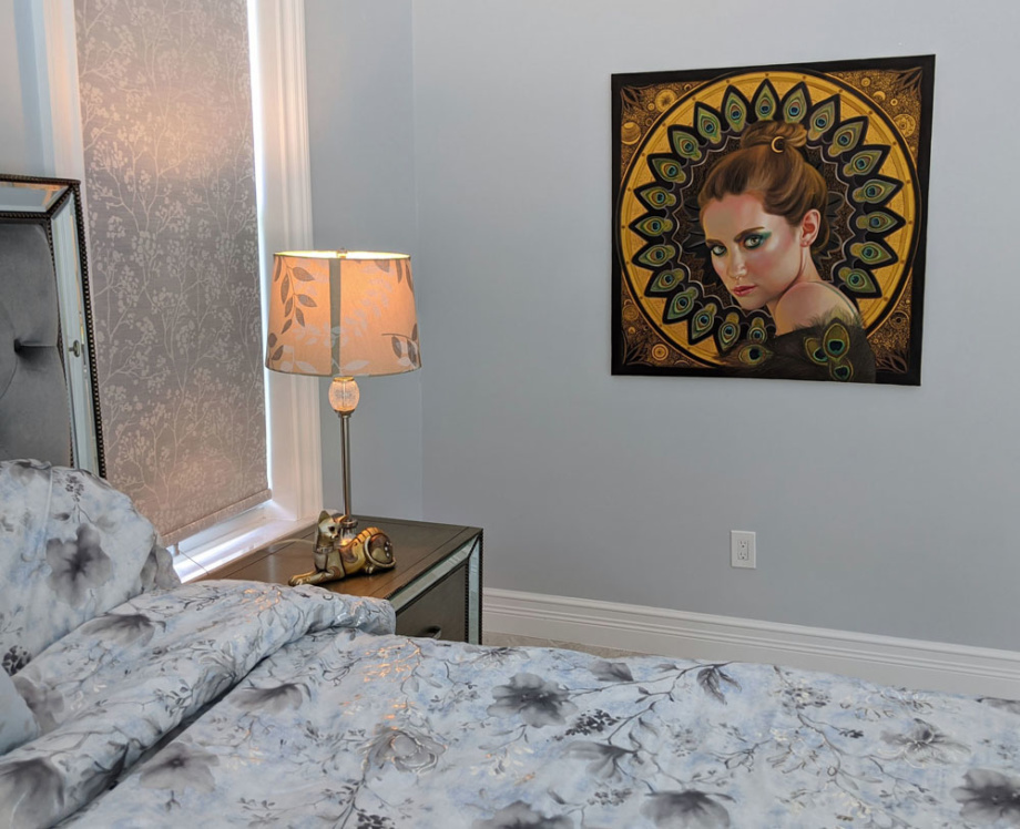 midnight dream_bedroom interior shot_celestial painting