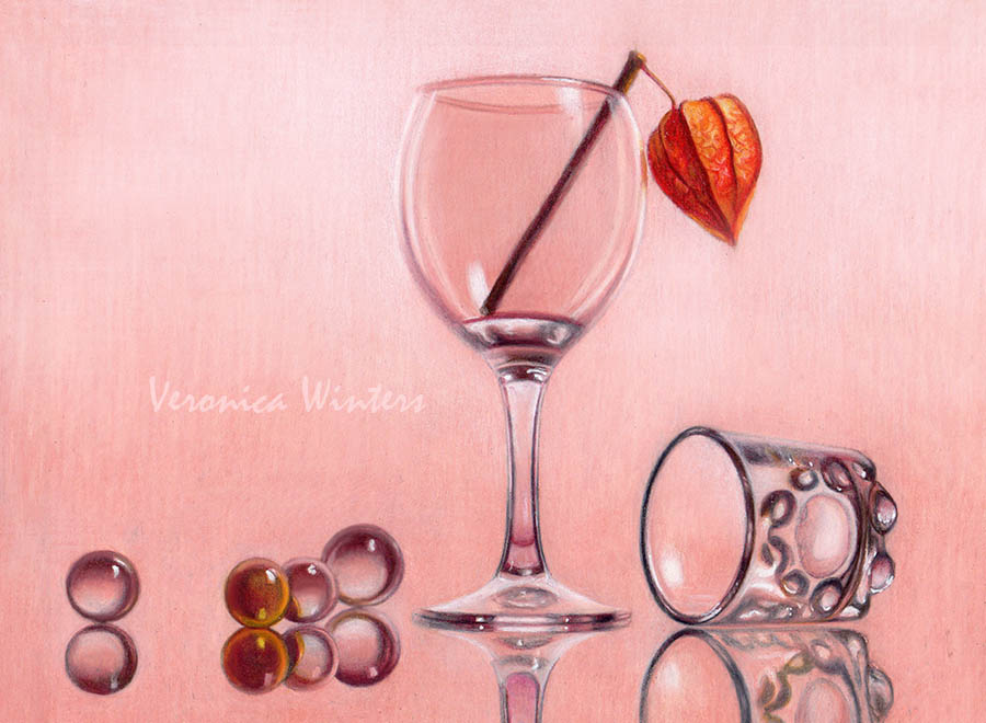 How to draw wine glass veronica winters 