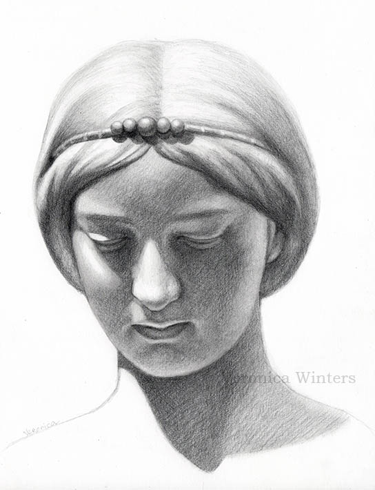 head study from Indian Girl by Palmer_veronica winters artist