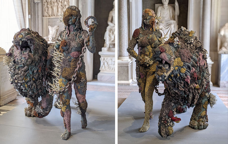Damien Hirst Lion Women of Asit Mayor- bronze-2012-borghese gallery-winters blog