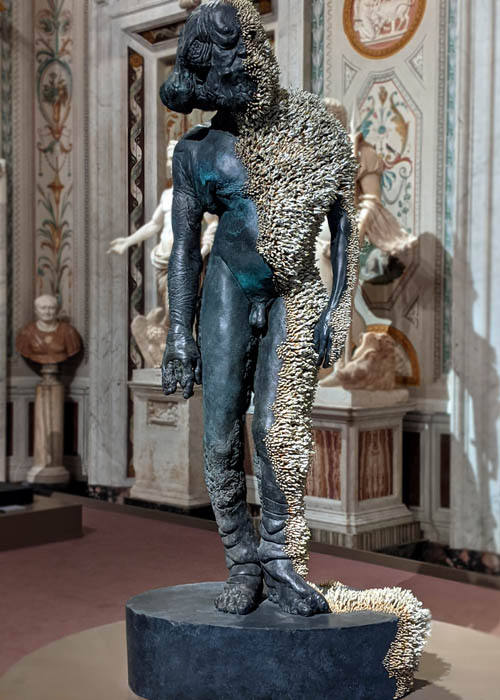 Damien Hirst sculptures at villa Borghese