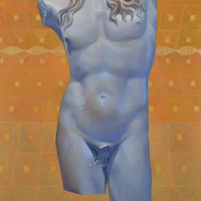 torso belvedere 24x36-paintings for sale-fine artists-veronica winters