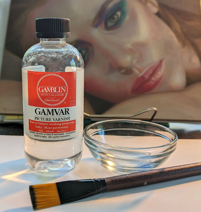 how to varnish paintings