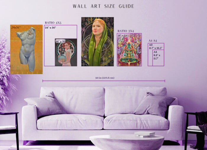 wall art size guide-veronica winters painting