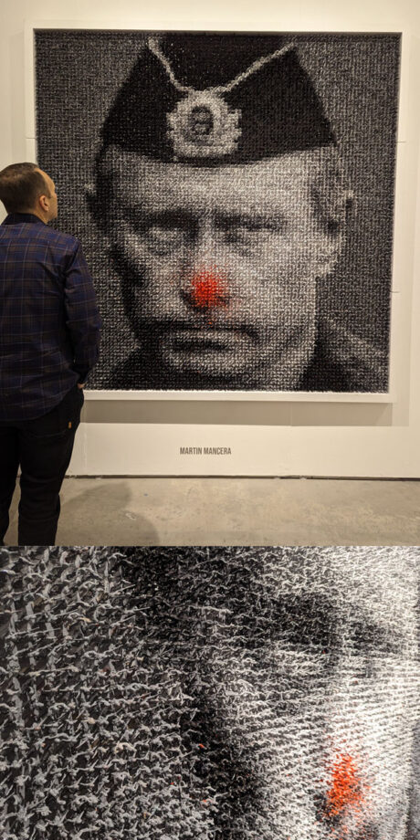 Martín Mancera, Putin, mixed media,78in galeria casa cuadrada art wynwood- veronica winters art blog