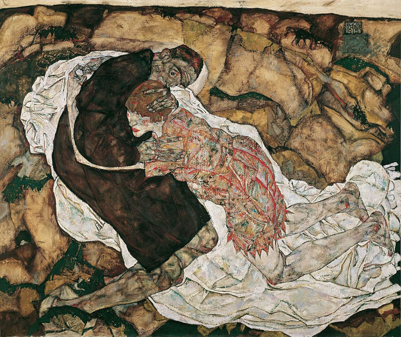 Egon_Schiele_death and the maiden-oil on canvas-1915