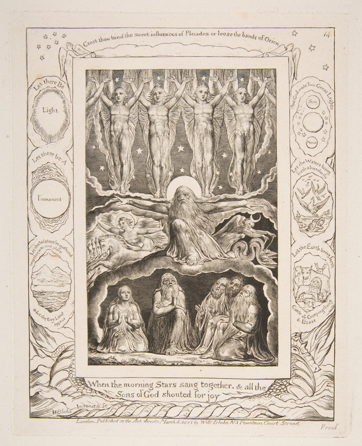The Creation by William Blake 1825 at the Met-visionary art
