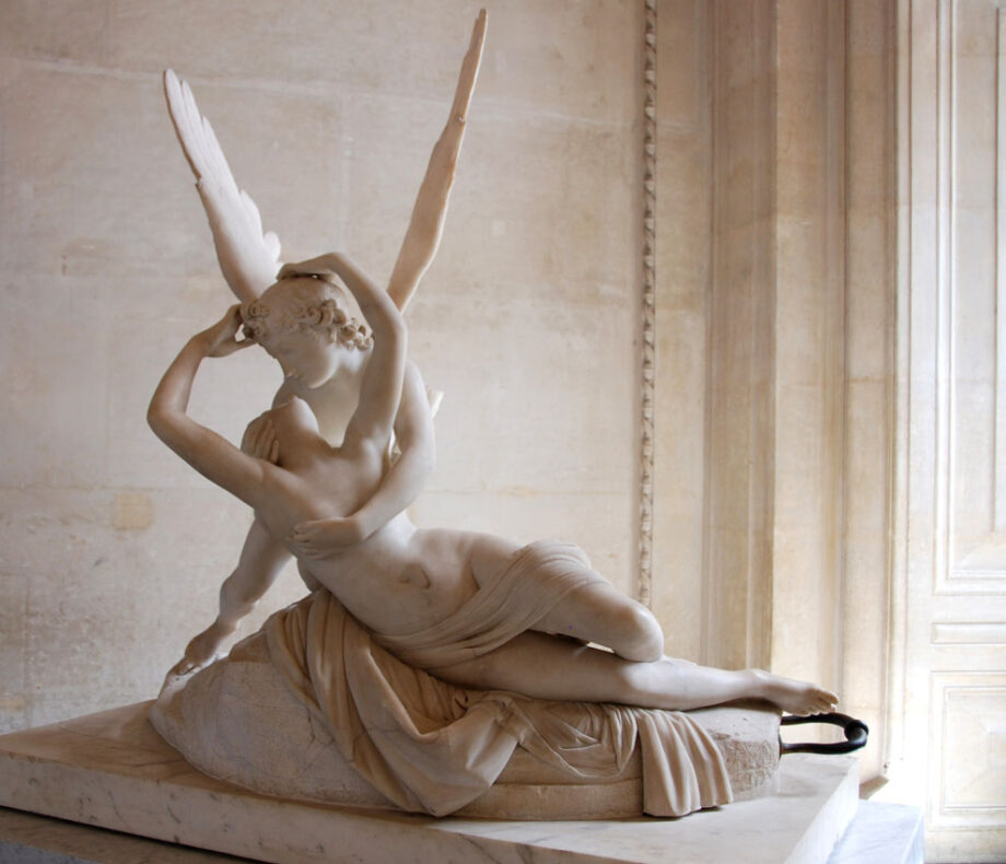 Canova, Cupid and Psyche, marble sculpture, 1793, louvre-veronica winters art blog