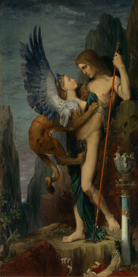 Oedipus and the Sphinx, g. moreau 1864-the met-best art museums