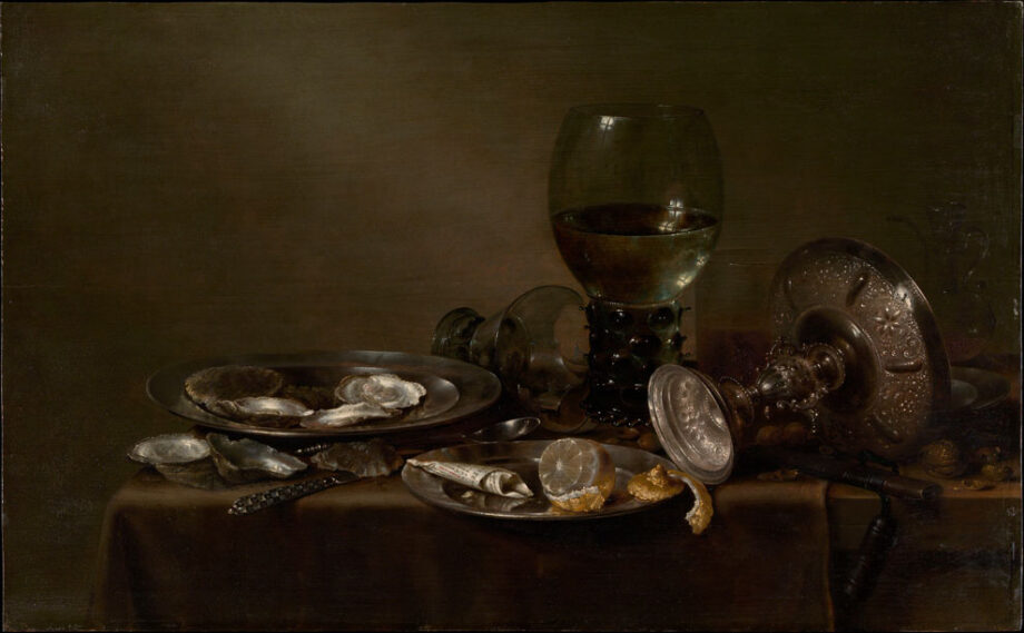 Still Life with Oysters a Silver Tazza and Glassware by Heda-the Met-best art museums