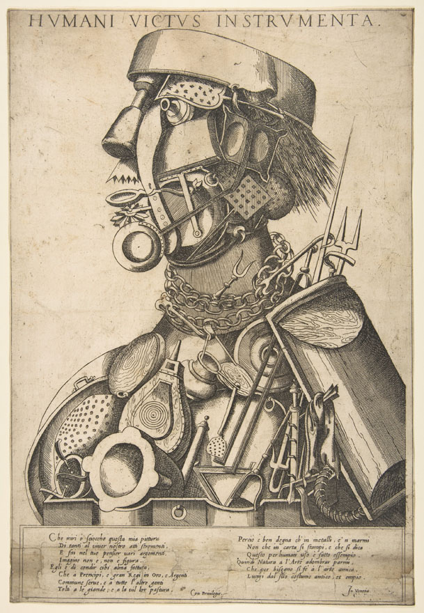 The Instruments of Human Sustenance in the manner of Arcimboldo-the Met