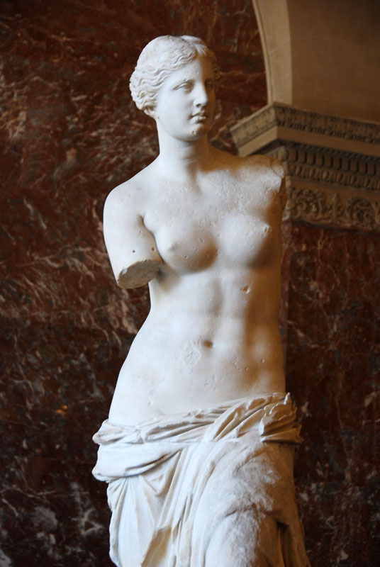 the Venus de Milo from the galleries dedicated to Classical and Hellenistic Greece -louvre-veronica winters art blog