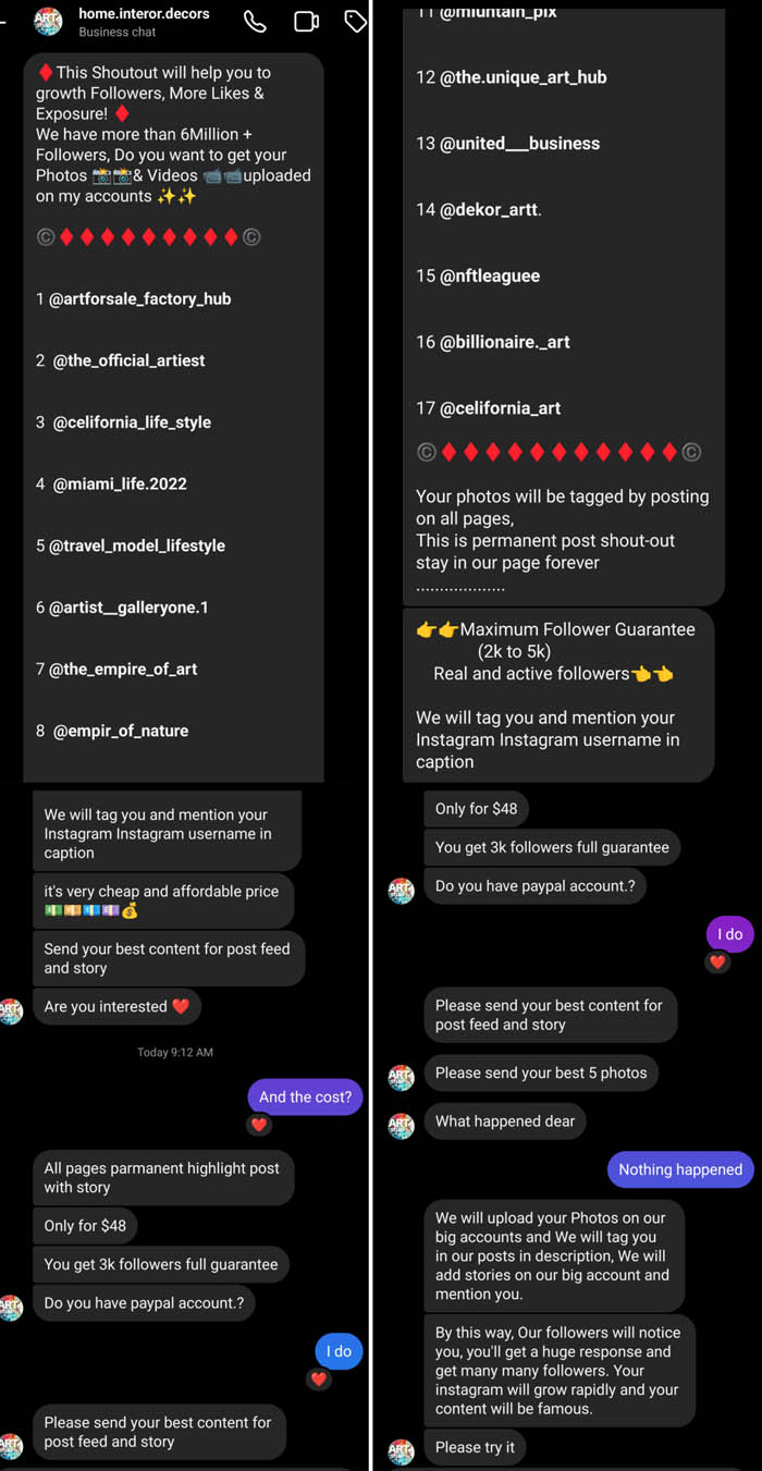 Top 8 scams to avoid in email, on Instagram & other social platforms -  Veronica Winters Painting