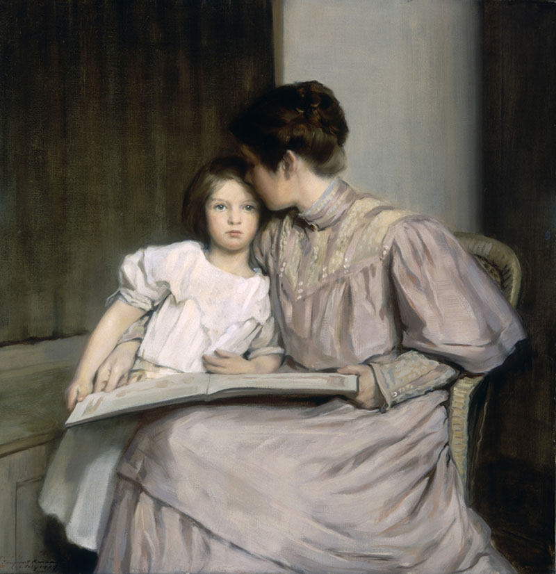 William Sergeant Kendall, art interlude, 1907, oil on canvas, American Art Museum at the Smithsonian