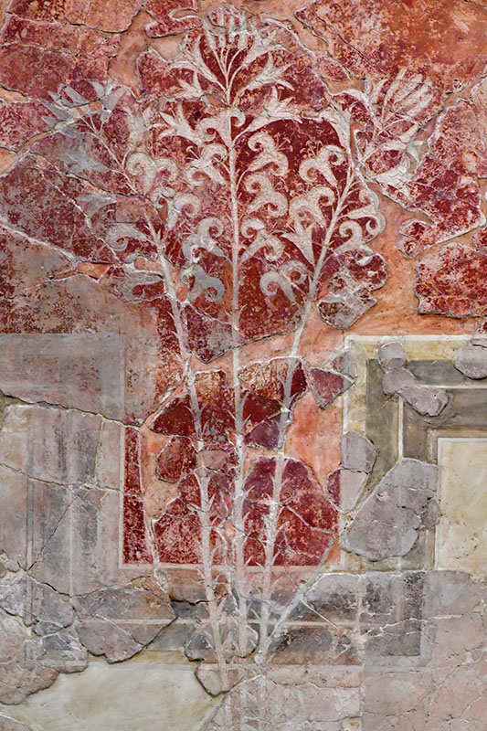 fresco of the lilies-mural Knossos