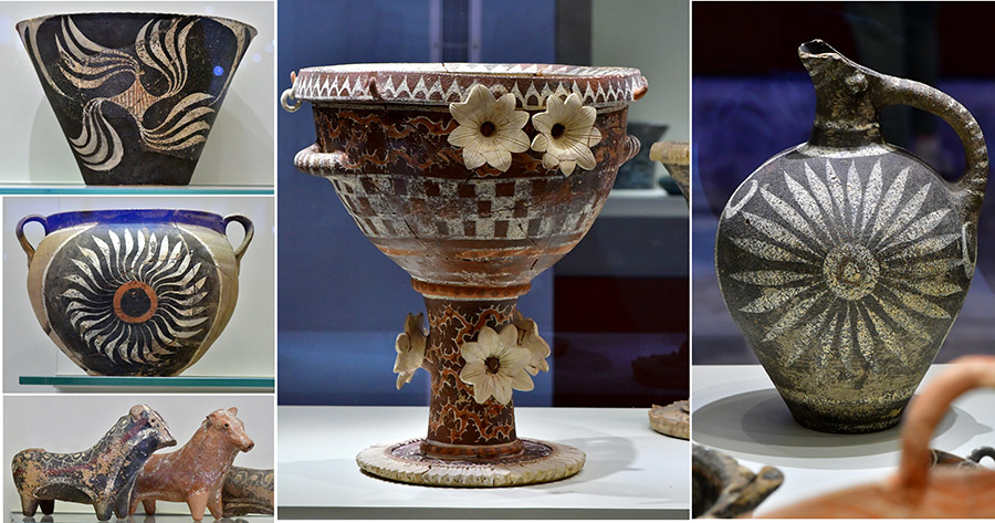 wine vessels of the Phaistos palace-Minoan