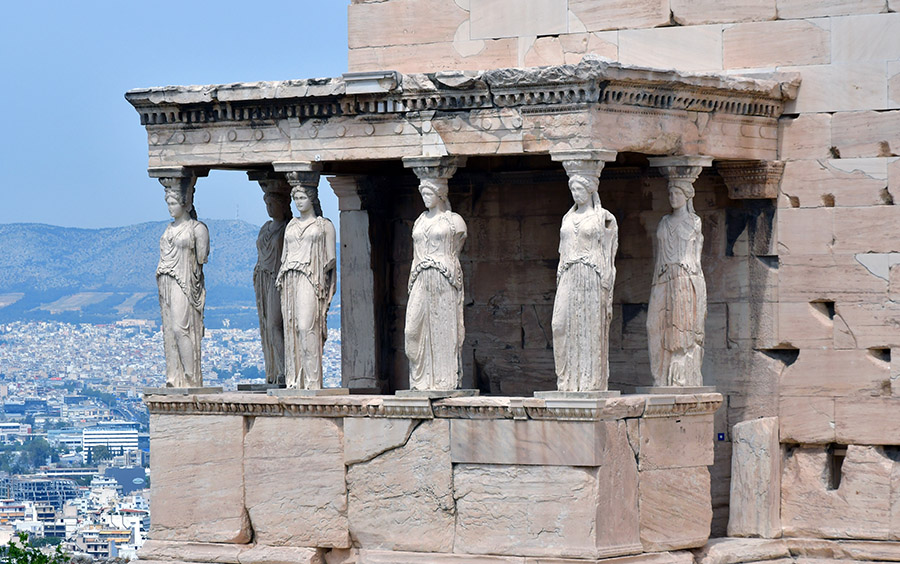 Caryatids in Athens-veronica winters art blog