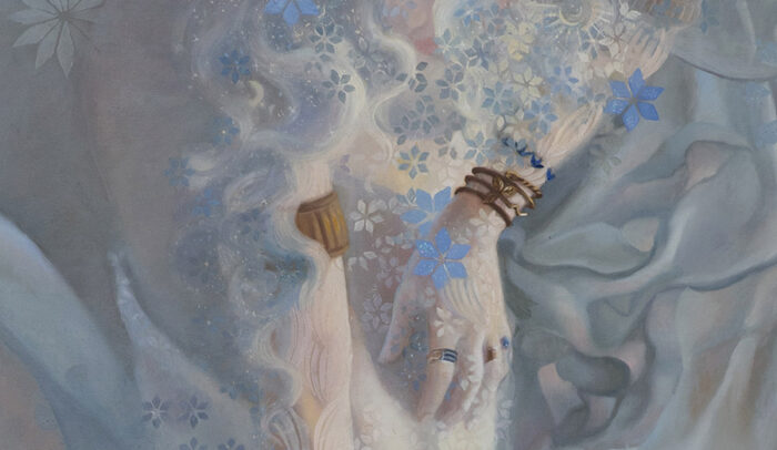 Divine Power, oil painting on wood panel - Image 5