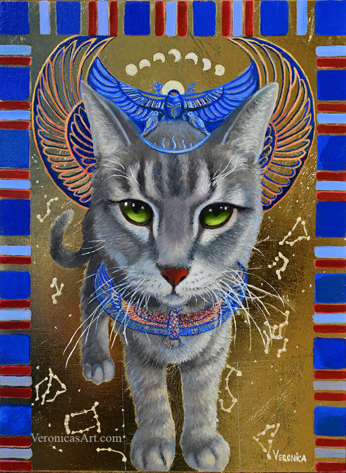 Bastet Wannabe, oil painting - Image 4