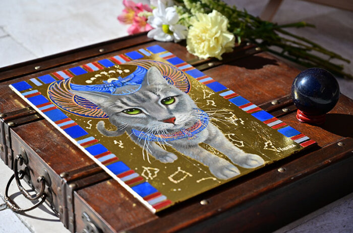 Bastet Wannabe, oil painting - Image 5