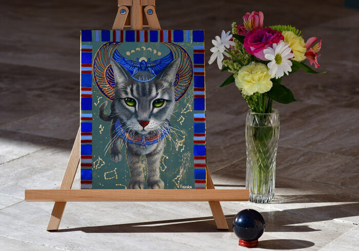 Bastet Wannabe, oil painting - Image 3