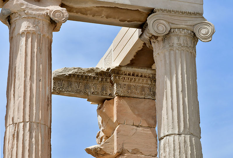 Erechtheum ionic columns and decoration-veronica winters art blog