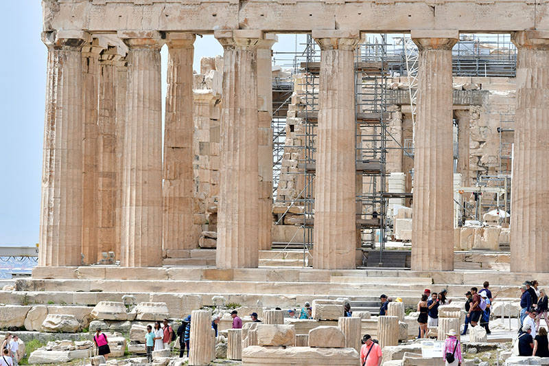 Parthenon Doric order columns-veronica winters art blog