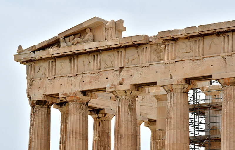 Parthenon triglyphs and facade -veronica winters art blog