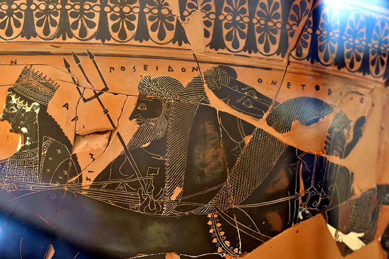 Poseidon-ancient Greek vase- veronica winters art blog